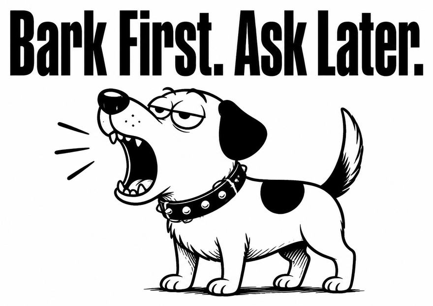 Bark First. Ask Later.