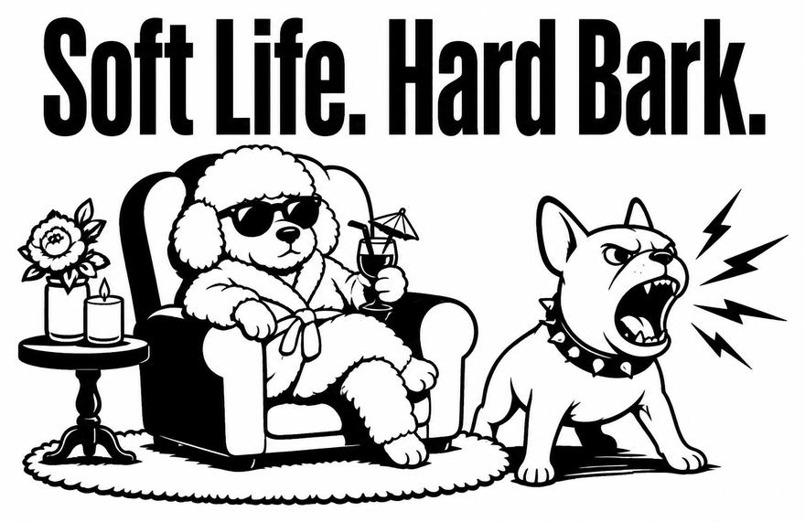 Soft Life. Hard Bark.