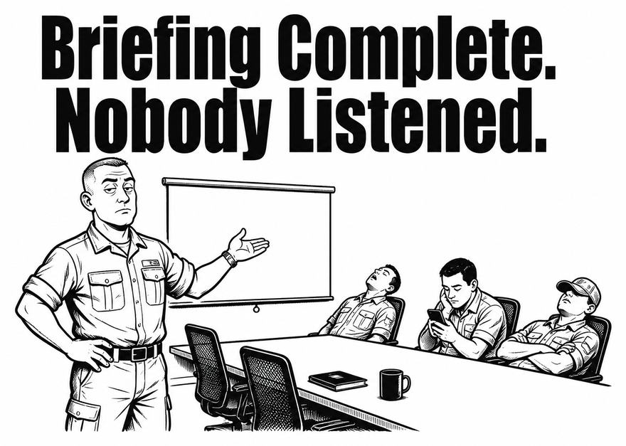 Briefing Complete. Nobody Listened.