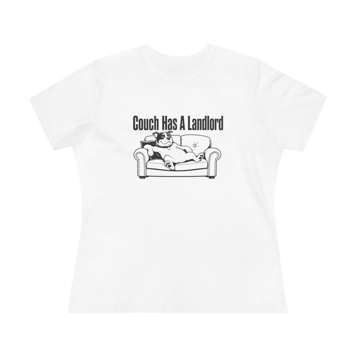 Women’s tee, Couch Has A Landlord