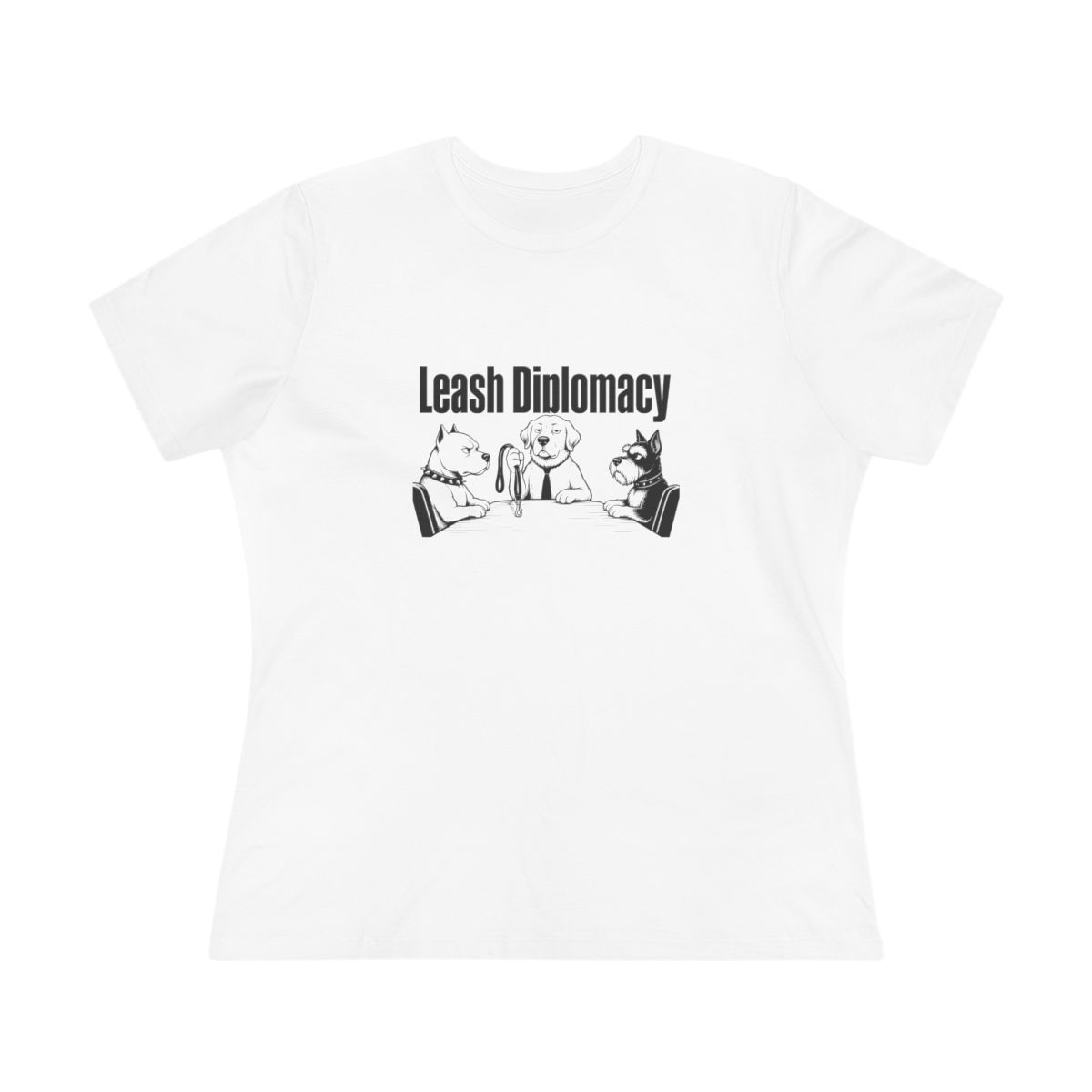 Women’s tee, Leash Diplomacy