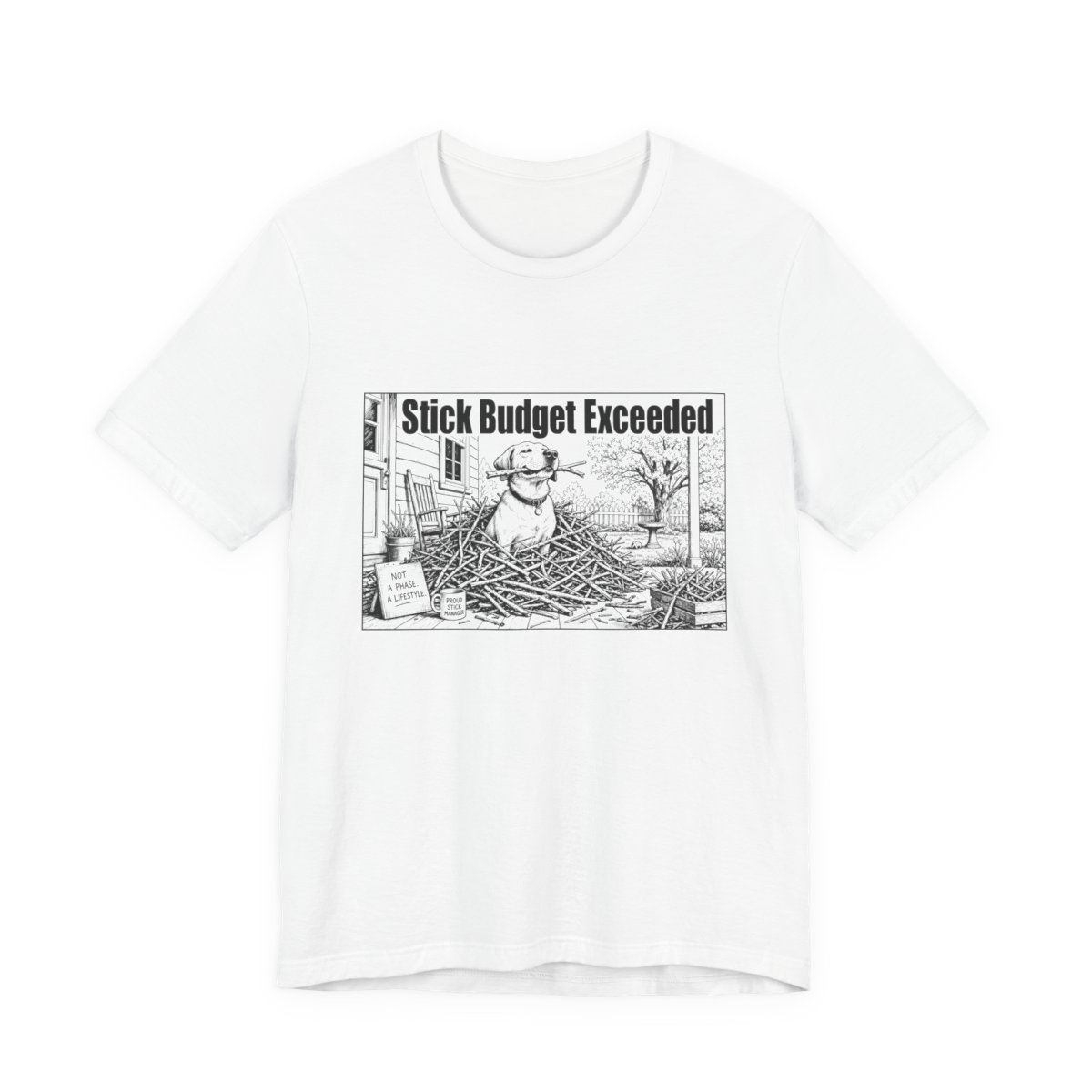 Men’s tee, Stick Budget Exceeded
