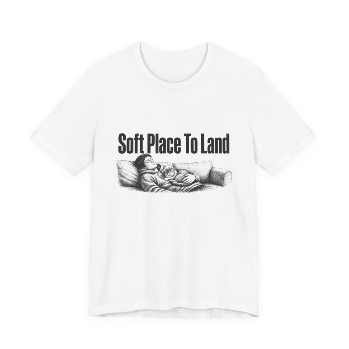 Men’s tee, Soft Place To Land