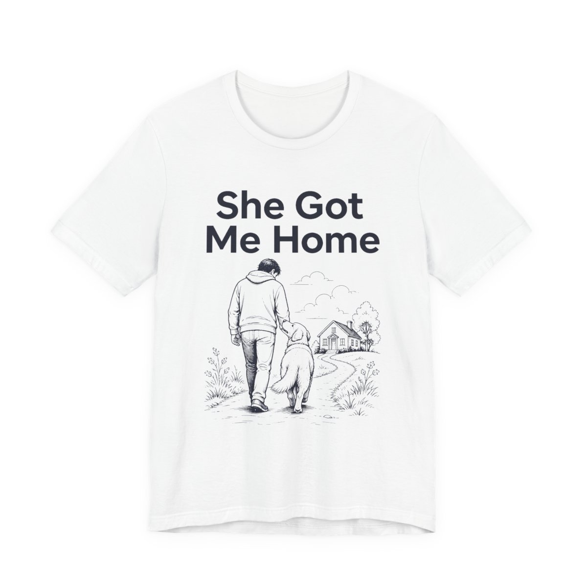 Men’s tee, She Got Me Home
