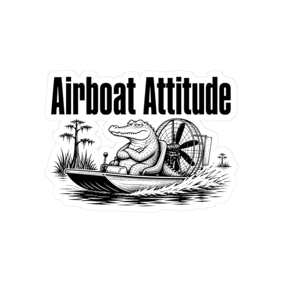 Sticker, Airboat Attitude