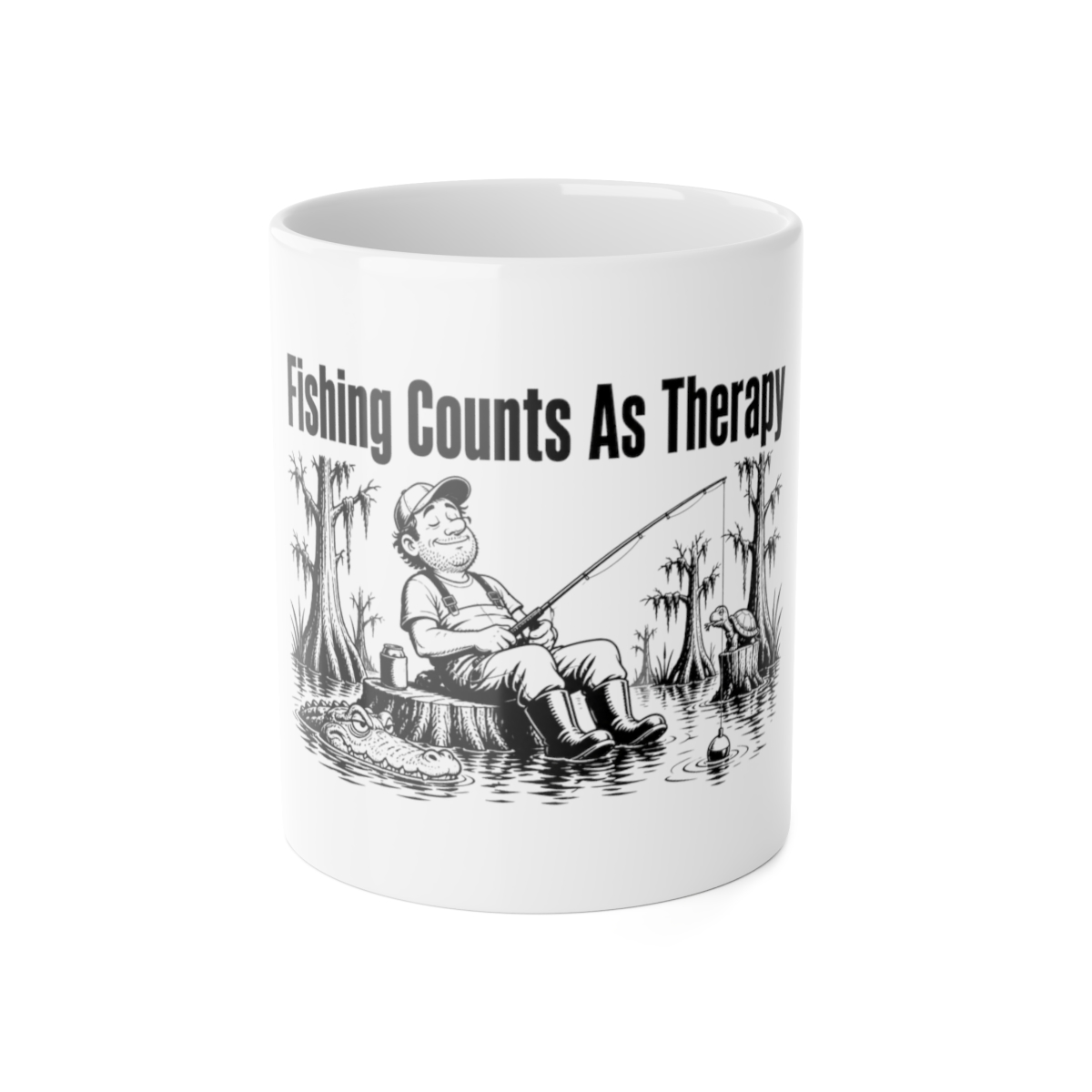 Mug, Fishing Counts As Therapy