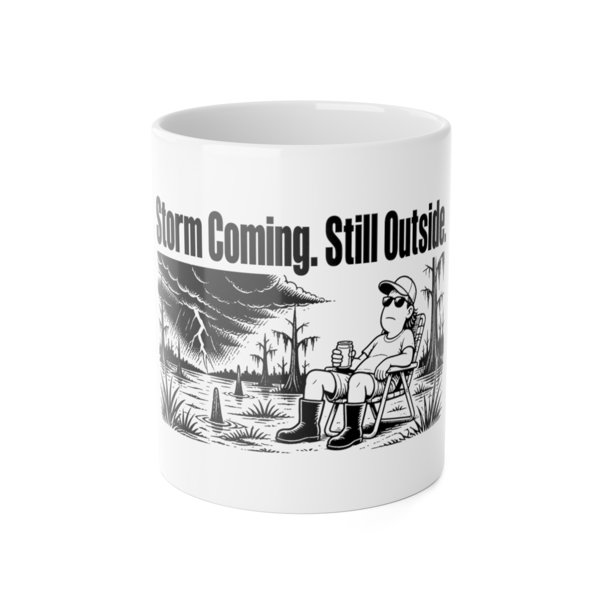 Mug, Storm Coming. Still Outside.