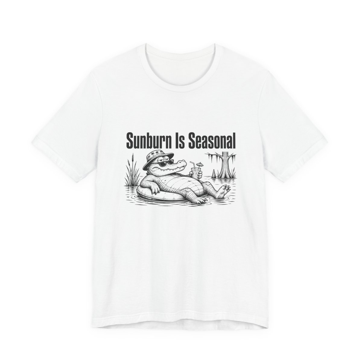 Men’s tee, Sunburn Is Seasonal