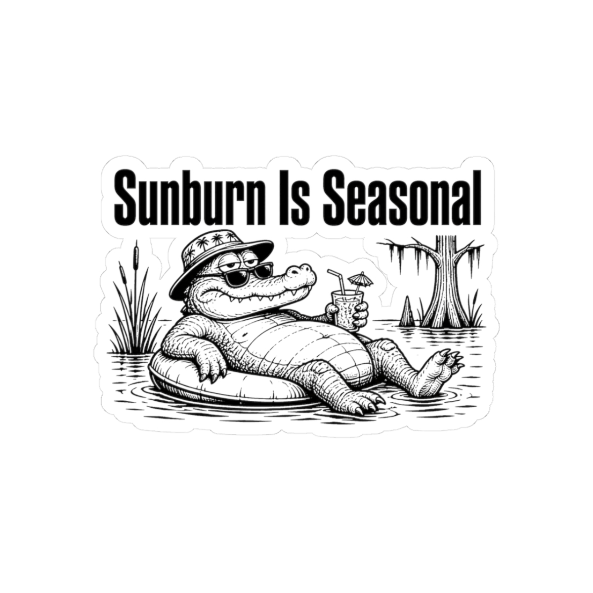 Sticker, Sunburn Is Seasonal
