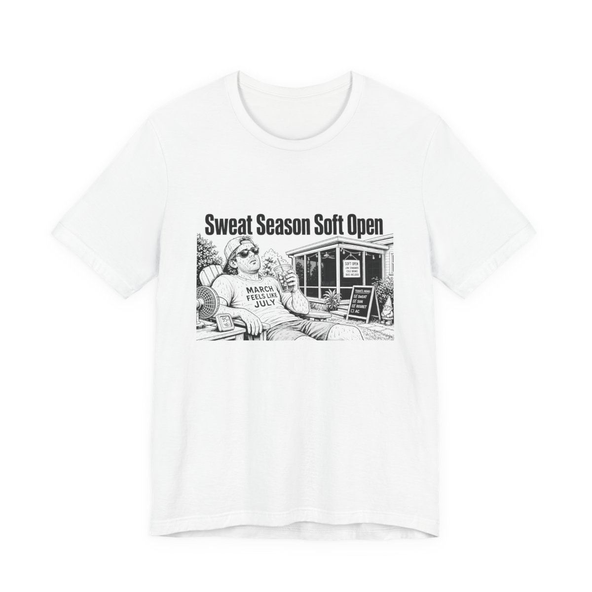 Men’s tee, Sweat Season Soft Open