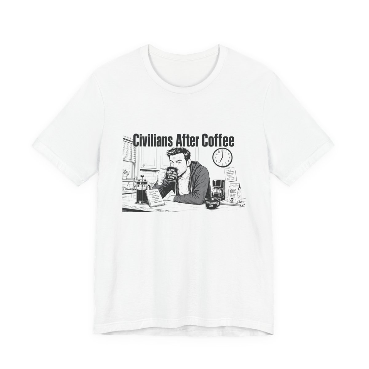 Men’s tee, Civilians After Coffee