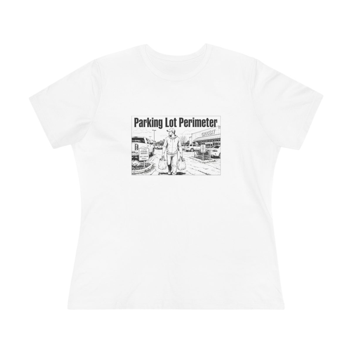 Women’s tee, Parking Lot Perimeter
