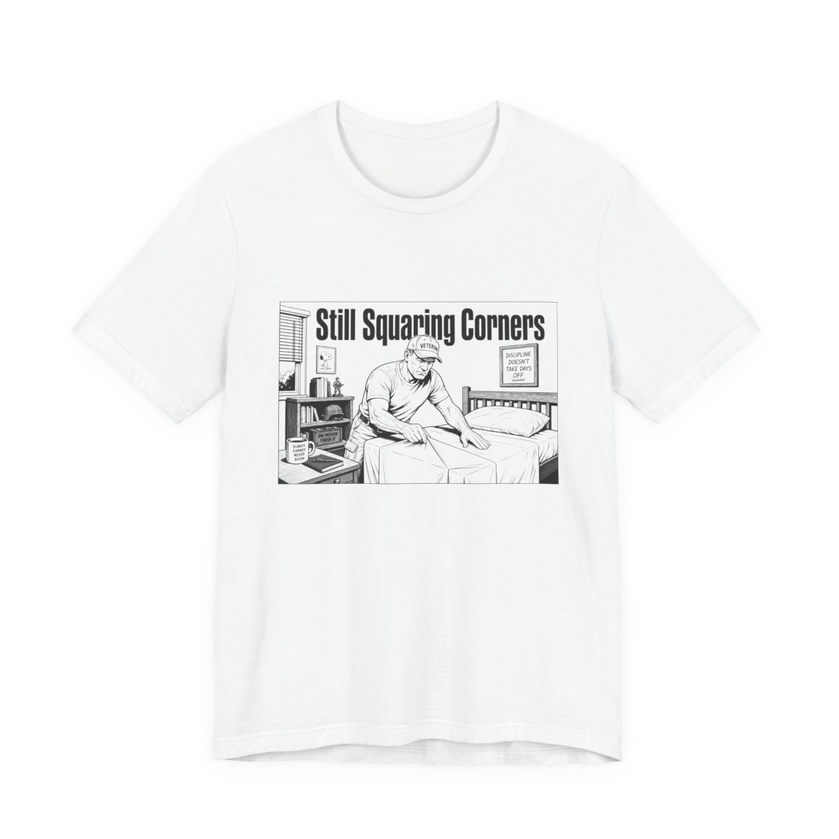 Men’s tee, Still Squaring Corners