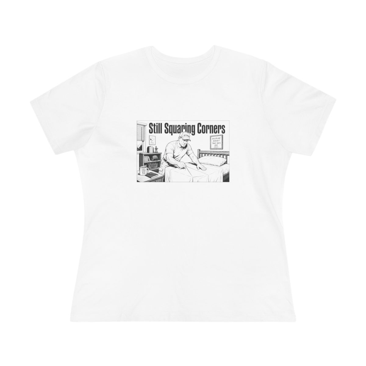 Women’s tee, Still Squaring Corners