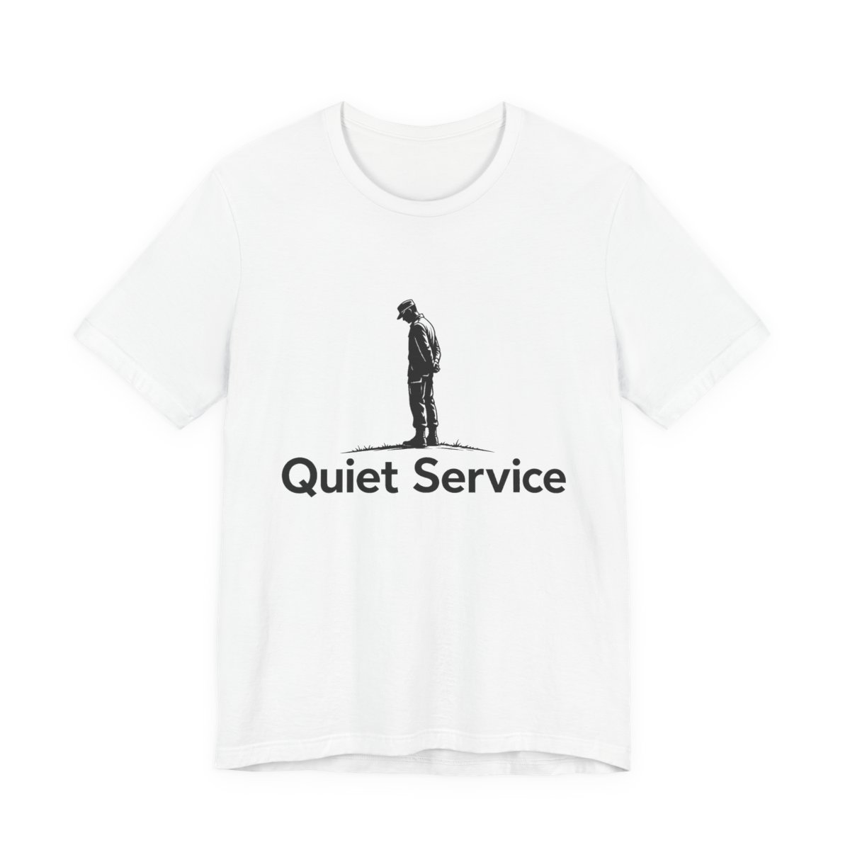 Men’s tee, Quiet Service